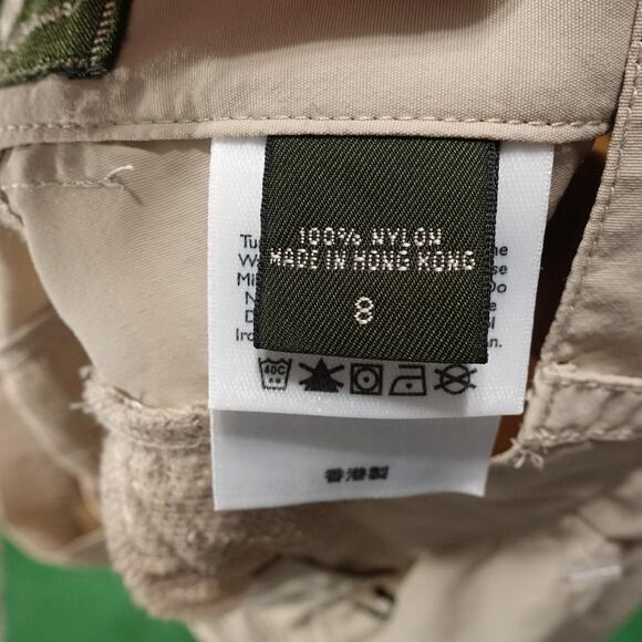 Eddie Bauer Pants Womens 8 Khaki Convertible Hiking Nylon Cargo Zip Off Travel - Picture 10 of 13